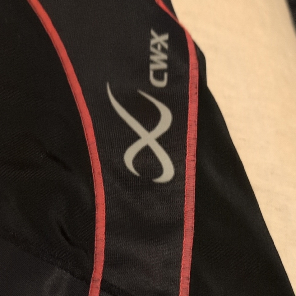 CW-X Compression Black Shorts with Pink Accents - Picture 4 of 6